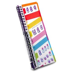 Spiral Notebook With Bookmark Png Dhj44 PNG image