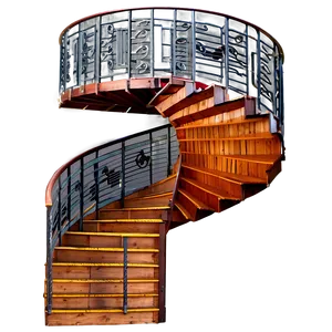 Spiral Staircase Deck Access PNG Pmt24
