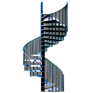 Spiral Staircase In Apartment PNG Kba