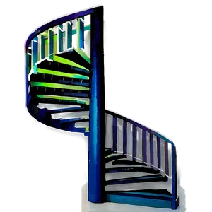 Spiral Staircase In Apartment PNG Uaq39