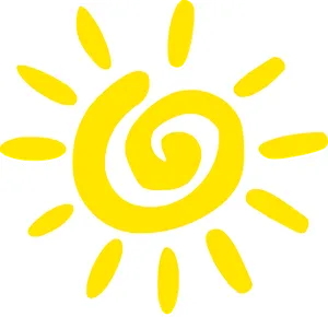 Spiral Sun Graphic