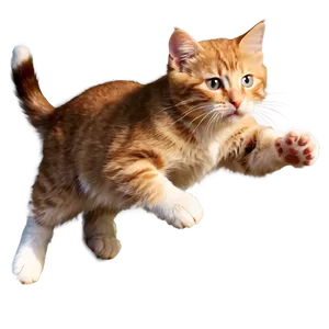 Spirited Kitten Leap Png 06242024 PNG image