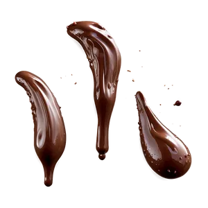 Splashing Chocolate Droplets PNG Uho PNG