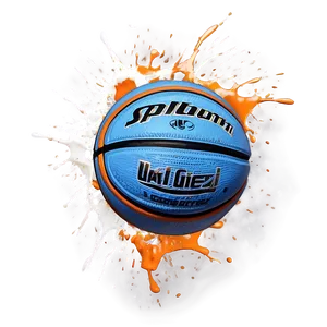 Splatter Basketball Orange Png Yal PNG image