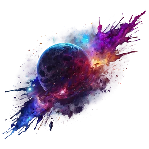Splatter Galaxy Cosmic Png Uck PNG image