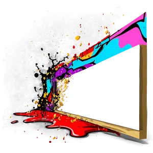 Splatter Graffiti Wall Png Hos30 PNG image