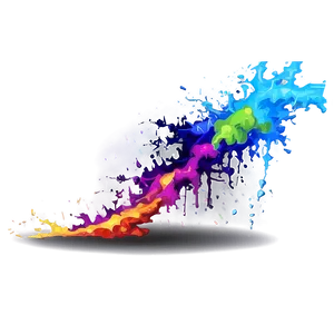Splatter Lightning Strike PNG 2