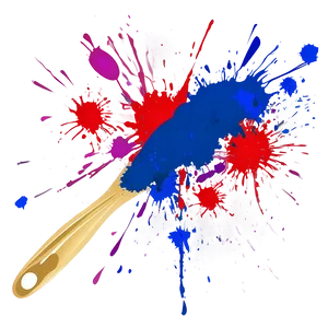 Splatter Paint Brush Strokes PNG Wcf78