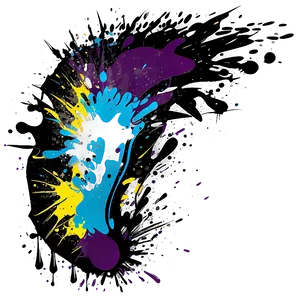 Splatter Paint Graffiti Wall PNG 06272024 PNG