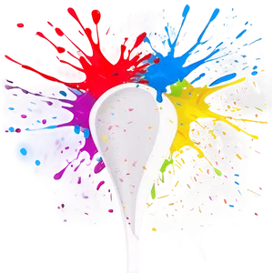 Splatter Paint Party Design Png 18 PNG image