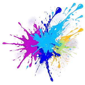 Splatter Paint Party Design Png 85 PNG image