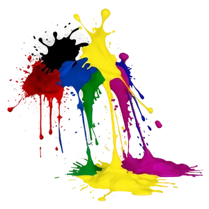 Splatter Paint Streak PNG 12