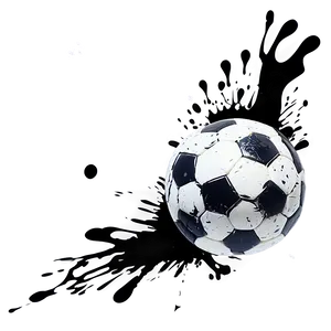 Splatter Soccer Ball Png Enj PNG image