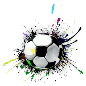 Splatter Soccer Ball Png Mnk27 PNG image