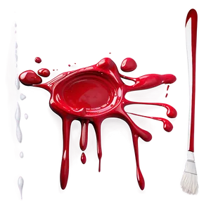 Splattered Red Paint PNG Jvi45