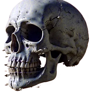 Splattered Skull Graphic PNG B