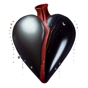 Split Heart Emoji Png 06122024 PNG image