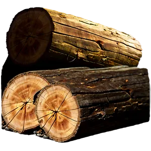 Split Wood Log PNG 06292024
