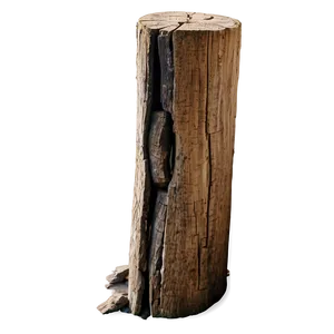 Split Wooden Post Png Lgn PNG image