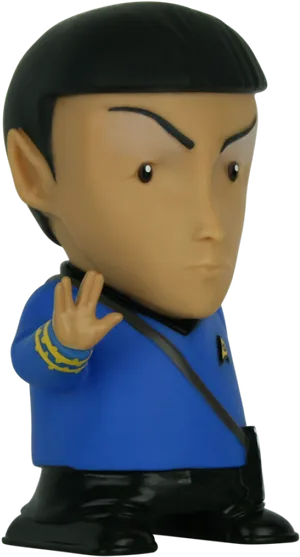 Spock Figurine Vulcan Salute PNG image
