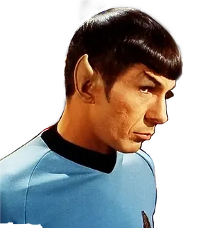 Spock Profile Classic Star Trek PNG image