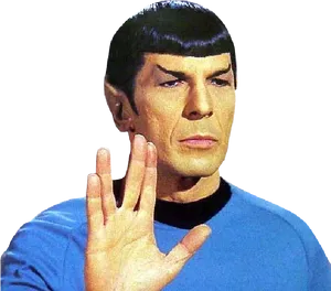 Spock Vulcan Salute PNG image