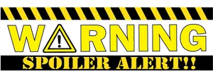 Spoiler Alert Warning Sign PNG image