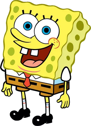 Sponge Bob Square Pants Smiling PNG image
