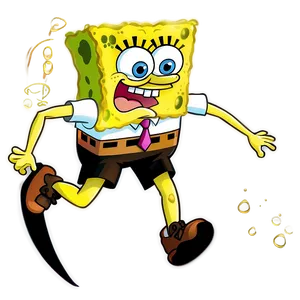 Spongebob Rushing Forward Png 26 PNG image