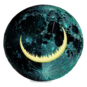 Spooky Black Moon Png 06252024 PNG image