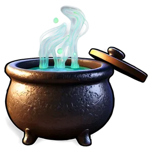 Spooky Brew Cauldron PNG Jbh