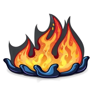 Spooky Cartoon Fire PNG Fhu PNG