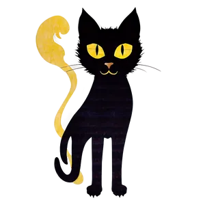 Spooky Cat Silhouette PNG 13 PNG