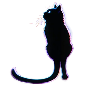 Spooky Cat Silhouette PNG Xdh71 PNG