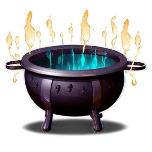 Spooky Dark Magic Cauldron Png 06292024 PNG image