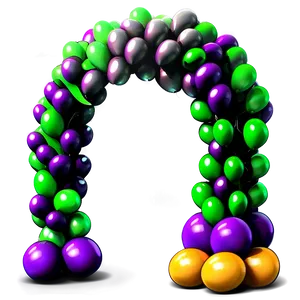Spooky Halloween Balloon Arch PNG Eom69 PNG
