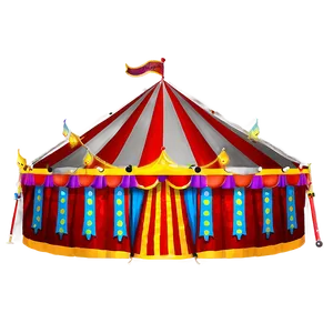 Spooky Halloween Circus Tent PNG 06132024 PNG