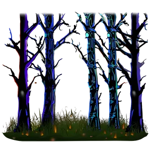 Spooky Halloween Forest PNG Ypd56
