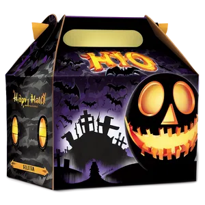 Spooky Halloween Happy Meal Box PNG Sbb62 PNG