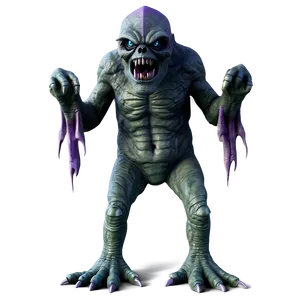 Spooky Halloween Monster PNG Qik30