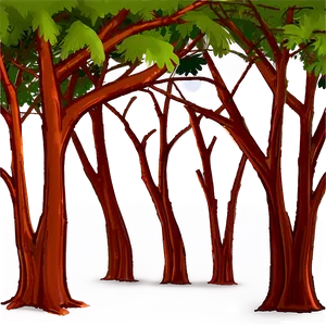 Spooky Halloween Trees PNG 27