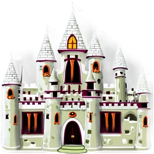 Spooky Haunted Castle PNG Afm17