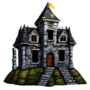 Spooky Haunted Castle PNG Isk22