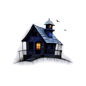Spooky Haunted House Picture PNG Qgs37