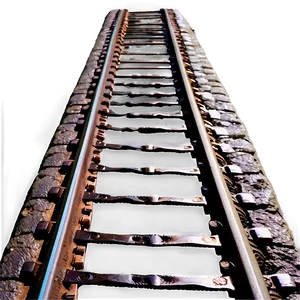 Spooky Nighttime Railroad Tracks PNG Ilo