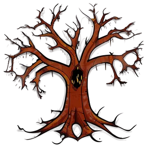 Spooky Tree Illustration PNG Hgl