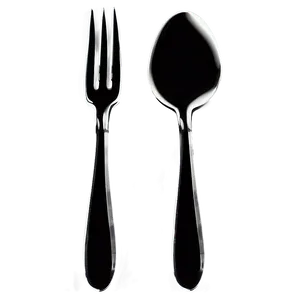Spoon And Fork Silhouette PNG 74 PNG
