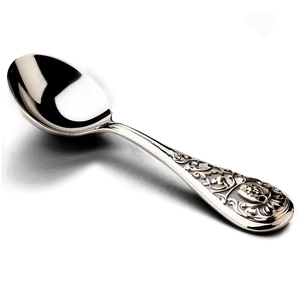 Spoon With Decorative Handle PNG Pno