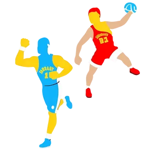 Sports Action Drawing PNG Yen23