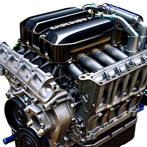 Sports Car Engine Assembly Png 06132024 PNG image